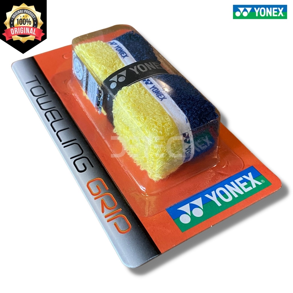 Yonex Grip AC204-2TT TOWEL - YELLOW NAVY BLUE AC 204 2TT
