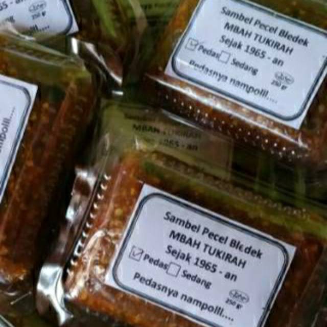 Sambel Pecel Bledek Mbah TUKIRAH 500gr ASLI ( khas Barat, Magetan )