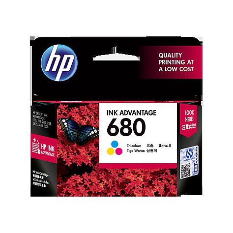 HP Tinta 680 Tri Color Original Ink Advantage Cartridge [F6V26AA]