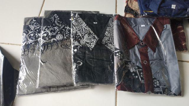 Kemeja Batik Pria Liris Seno Coklatan