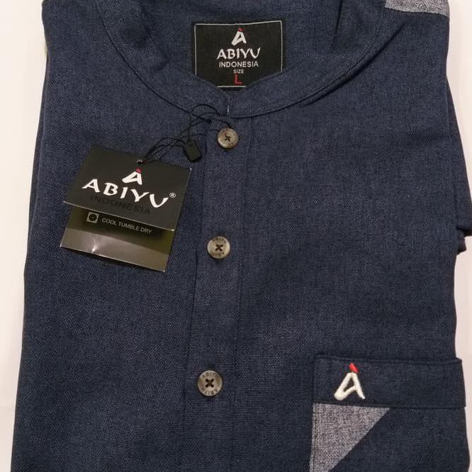 Baju Koko/Atasan/Kurta Abiyu - Navy, S