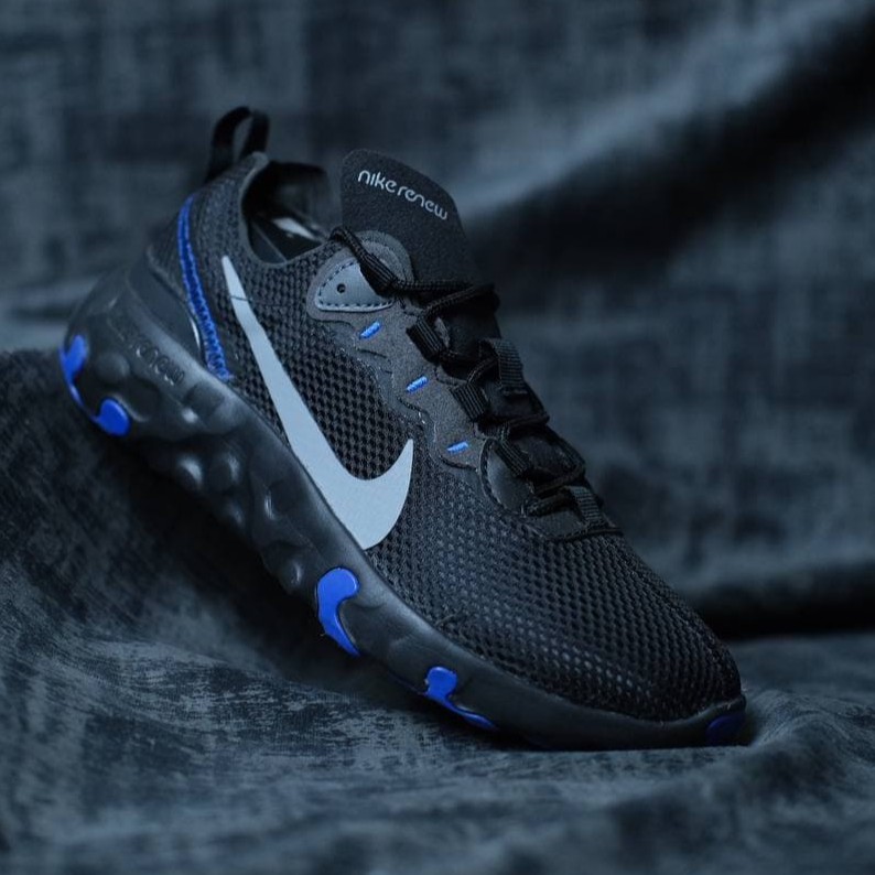 Jual NIKE RENEW ELEMENT 55 BLACK BLUE 