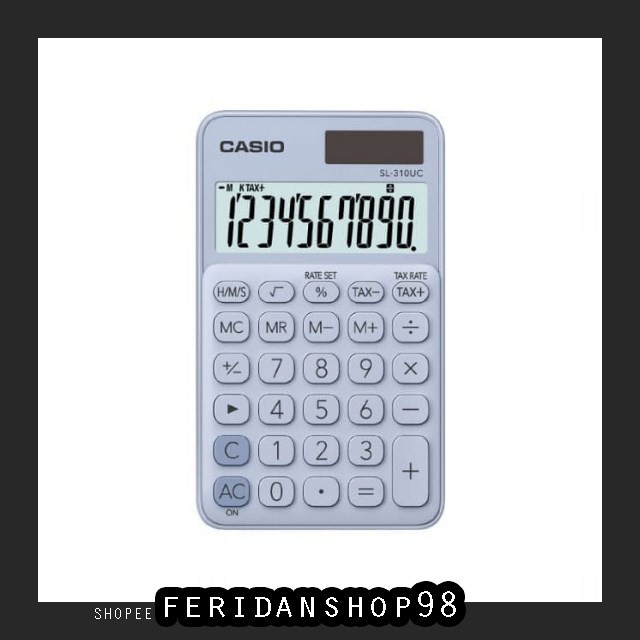 

BT887 CASIO COLORFUL CALCULATOR BEST SL-310UC-LIGHT BLUE BY FERIDANSHOP98