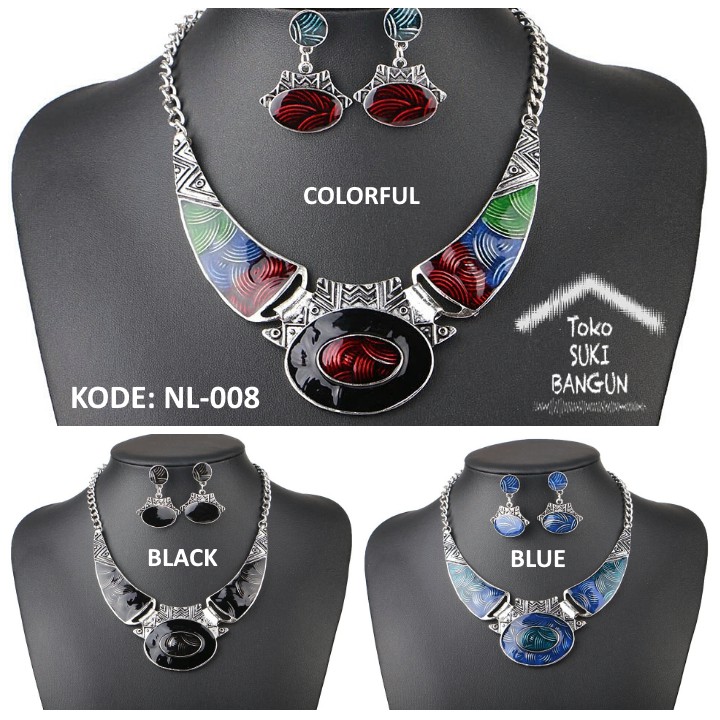 NL-008 Kalung Wanita Fashion Aksesoris Necklace Women Pendant Bohemia