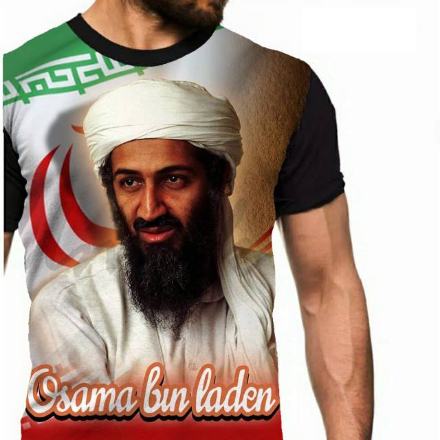 Kaos Osama Bin Laden karakter tokoh oblong anak cowok pria murah keren umakuka 3d fullprint ootd