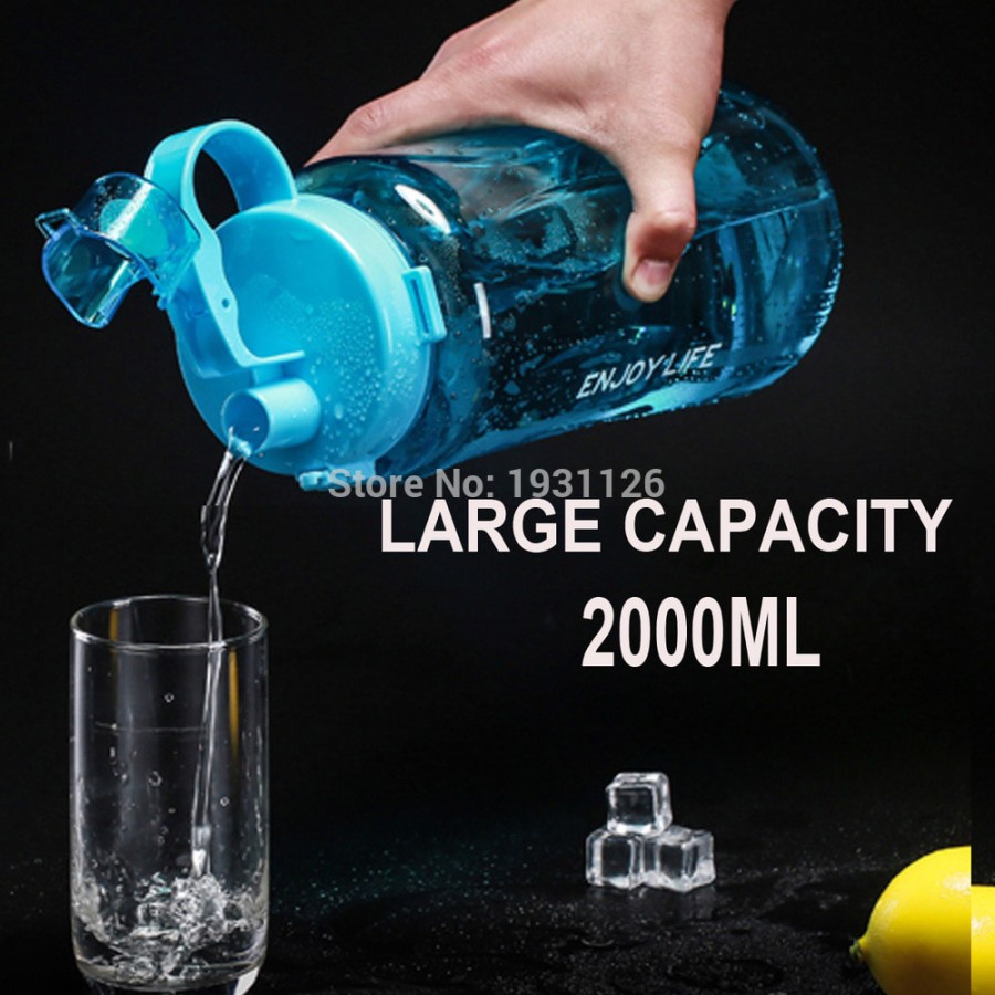 Botol Minum Enjoy Life 2 Liter / Original FREE Tali Besar 2.000ML B019
