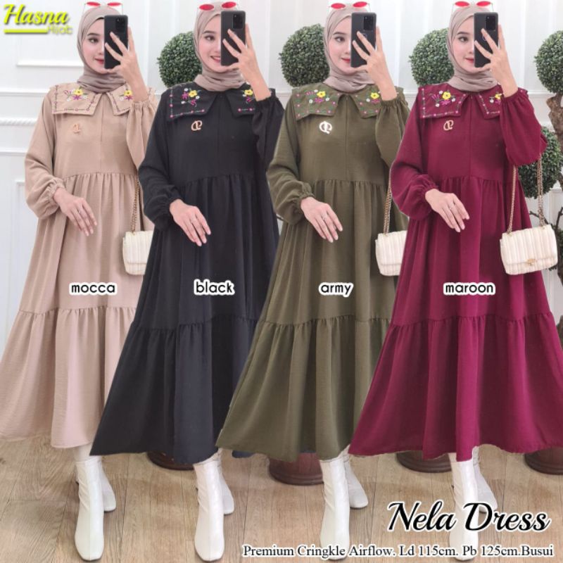 Nela dress by Hasna-dress cringkle jumbo-ld 115