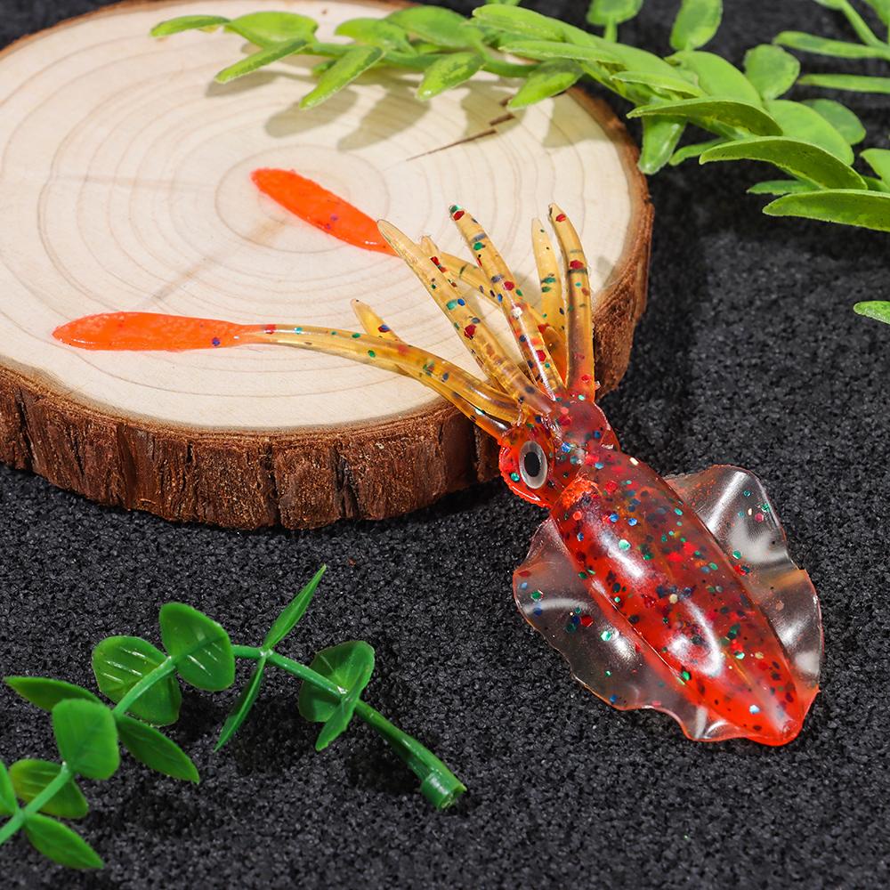 Suyo 1Pcs Umpan Cumi 5warna Swimbait Fishing Tackle Fishing Lure