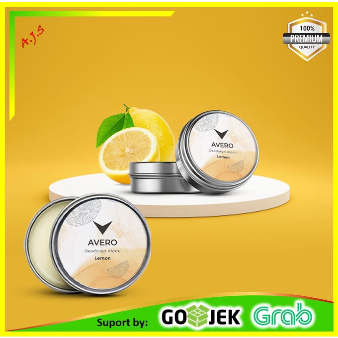 Avero Deodoran - Lemon | Deodorant Ketiak Natural | Perawatan Ketiak Anti Bau | Original
