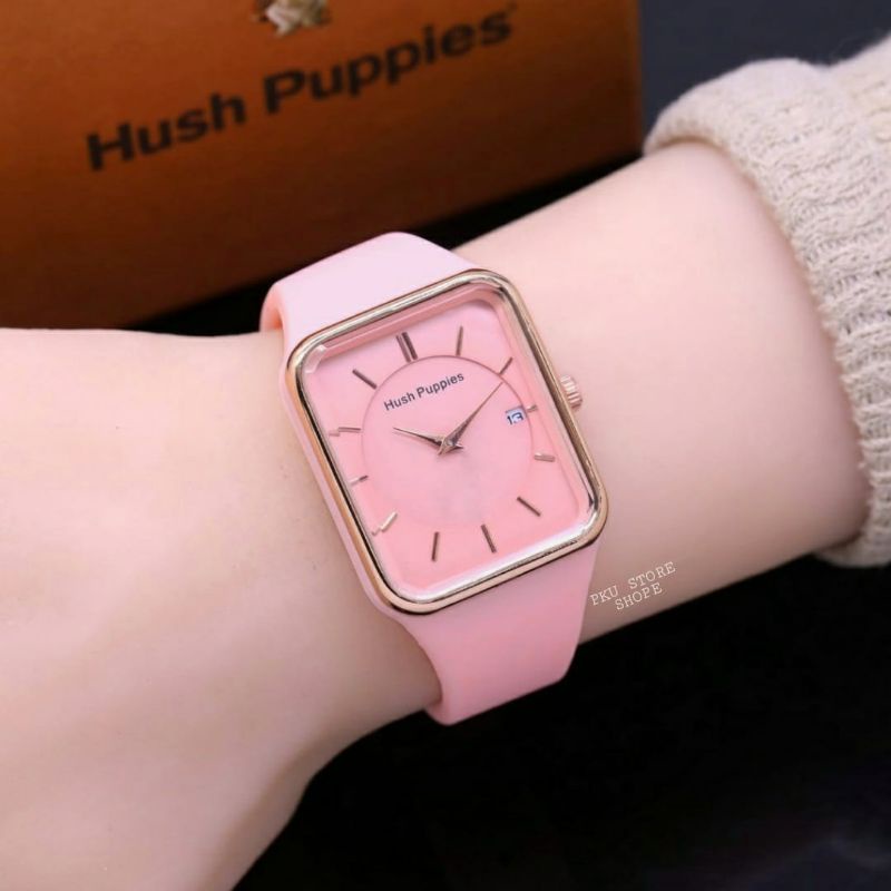 (PROMO☑️) JAM TANGAN WANITA | JAM TANGAN WANITA TERBARU | JAM TANGAN WANITA HUSS PUPPIES TERMURAH STRAP RUBBER | JAM TANGAN WANITA KASUAL DAN SIMPLE | JAM TANGAN WANITA ANALOG TANGGAL AKTIF | JAM TANgN WANITA PERSEGI TALI KARET MURAH BAGUS DAN VIRAL