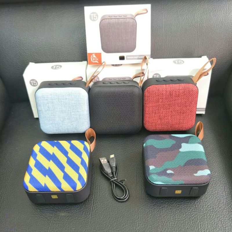 Speaker Bluetooth T5 Super bass Spiker T5 Portable Mini Bluetooth