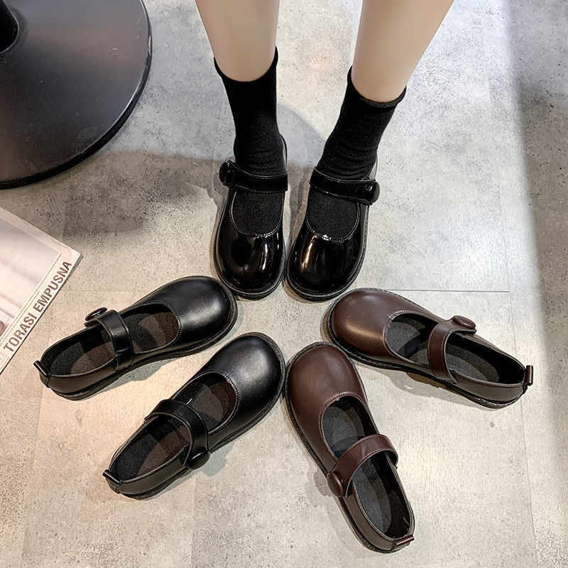 Sepatu kecil Jepang seragam JK Lo sepatu lembut gadis murid gadis Lolita Inggris sepatu tunggal gadi