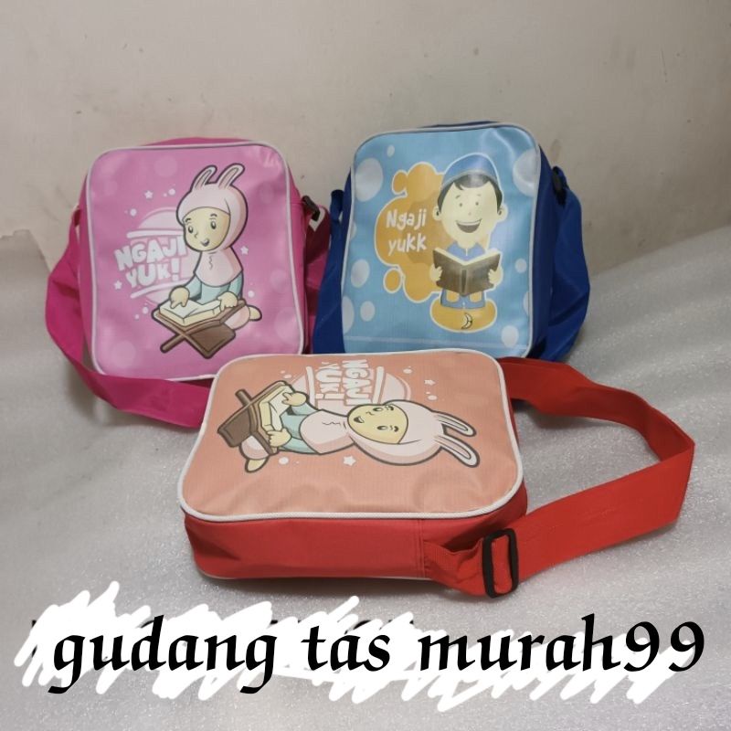 tas slempang anak ngaji yuk/tas slempang anak cowok cewek
