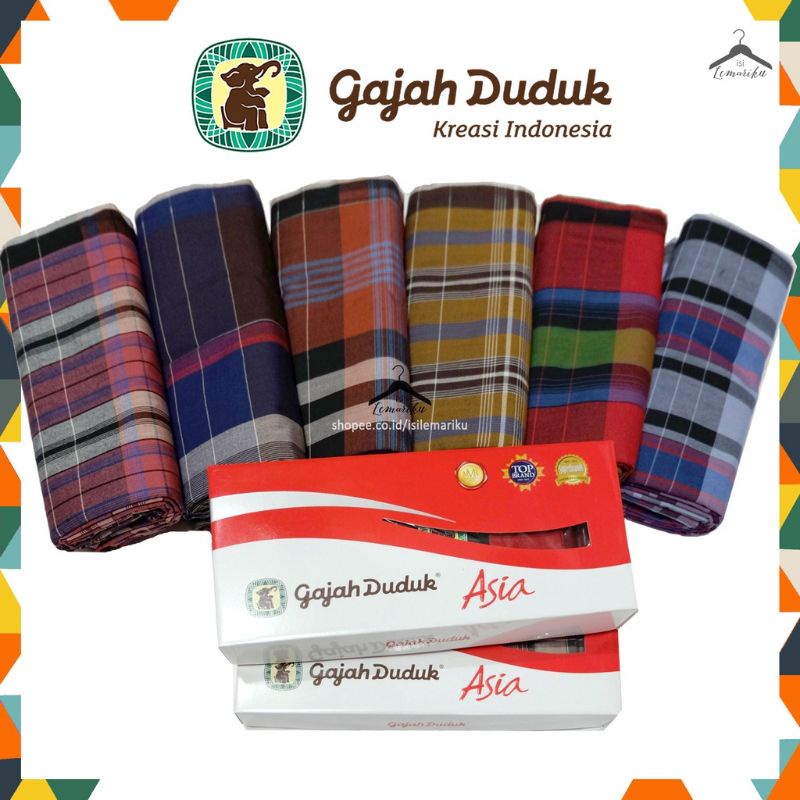 Sarung tenun Gajah duduk asia/ Gajah duduk Mika