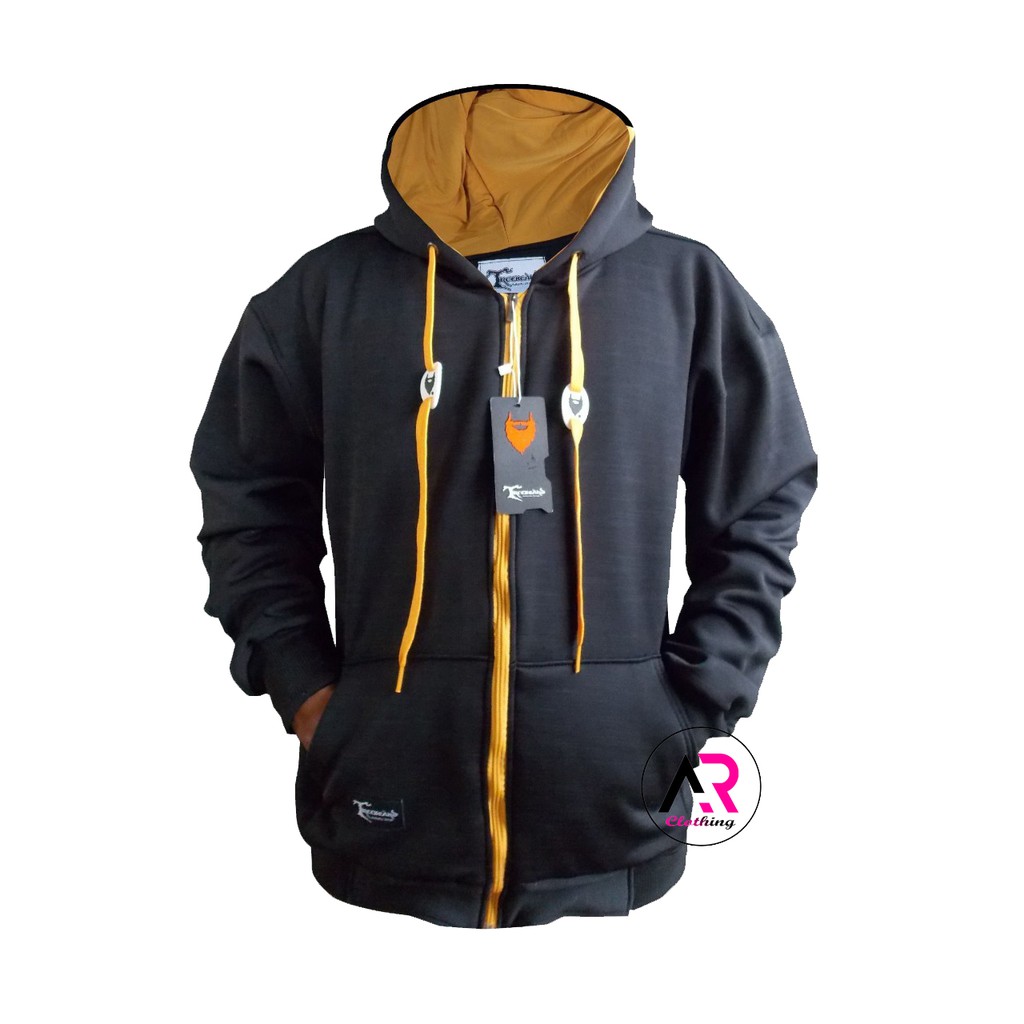 (BAYAR DI TEMPAT/COD) AR ORIGINAL JAKET ZIPPER HOODIE TREEBEARD FREE GELANG