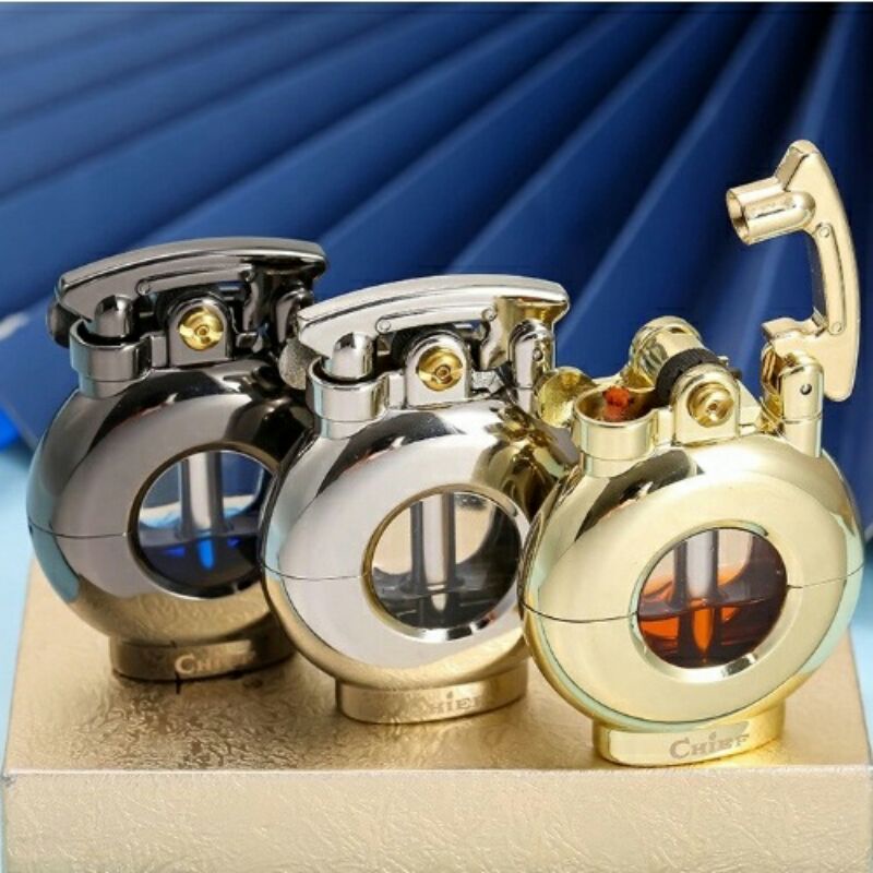 Korek vintage sumbu unik Chief transparan