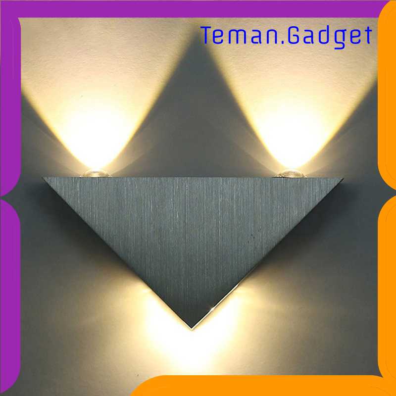 TG-DG TaffLED Lampu Hias Dinding LED Modern Triangle Aluminium 3W ABD-3W-SJX