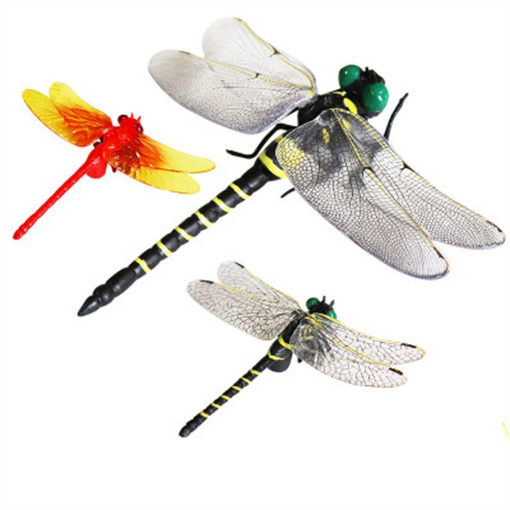 Lanfy Mainan Anak Model Capung Mainan Edukasi Model Hewan 12cm PVC Dragonfly Action Figure