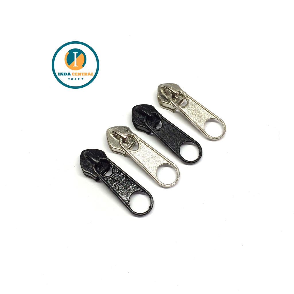 KEPALA RESLETING ZIPPER TAS TIPIS POLOS NO 5 COIL