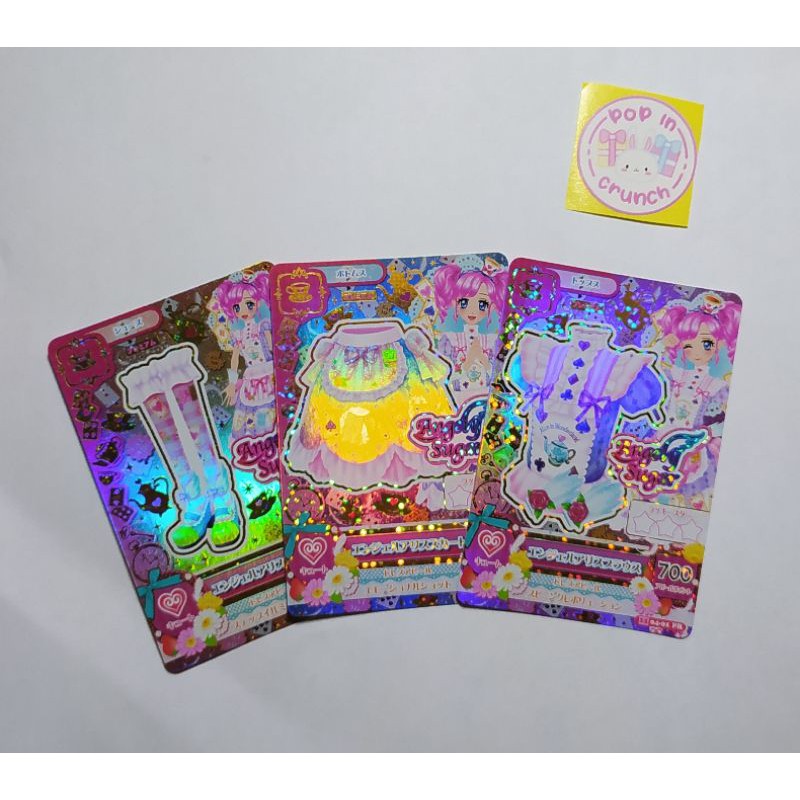 Aikatsu Japan Card Premium Angely Sugar Set Angel Alice Coord