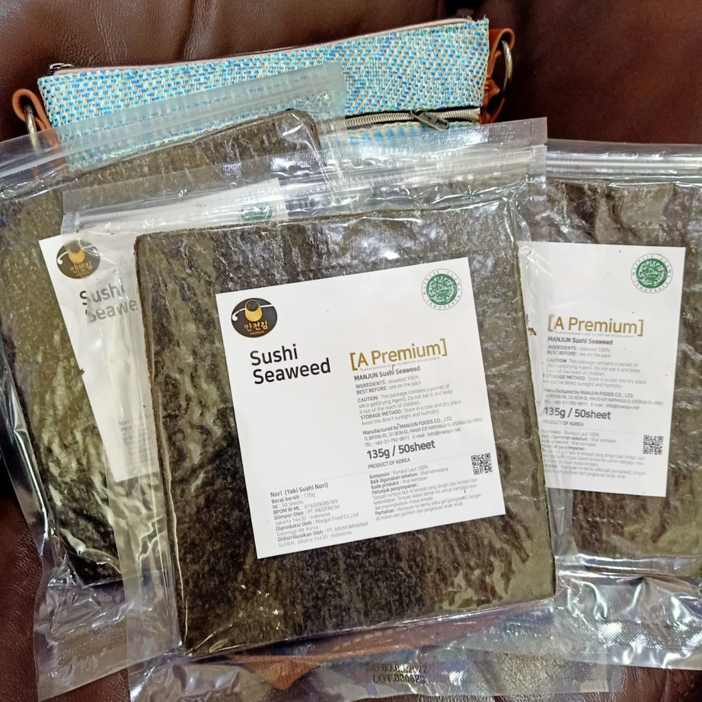 

[NEW PRODUCTS] MANJUN SUSHI SEAWEED (A premium) 50sheets