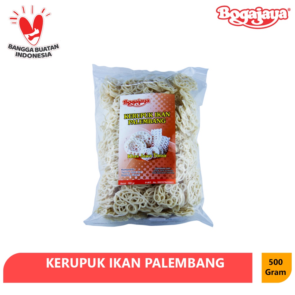 

KERUPUK IKAN PALEMBANG BOGAJAYA 500GR / KRUPUK IKAN MIE MENTAH KHAS SURABAYA