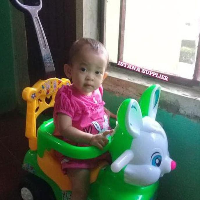Mainan Anak Sepeda Dorong Musik Perempuan Laki Balita Murah Terbaru - Biru Lawangmart
