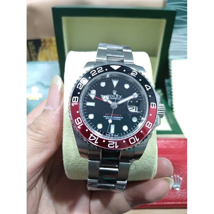 Jam Tangan Kw Super Rolex Gmt Master Ii Two Swiss Eta