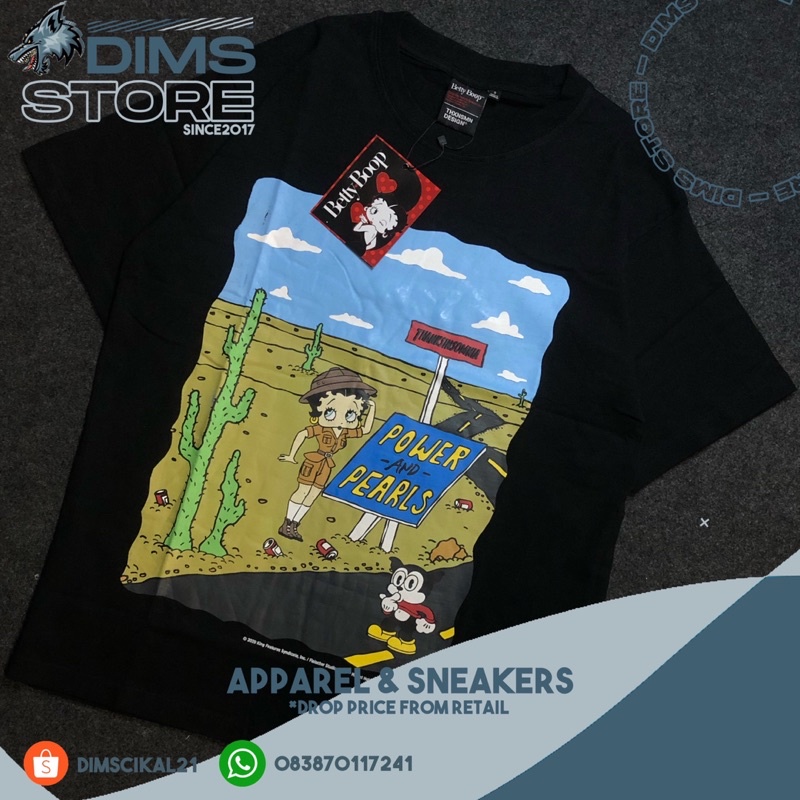 T-Shirt Thanksinsomnia X Betty Boop Black 1.0 UNISEX