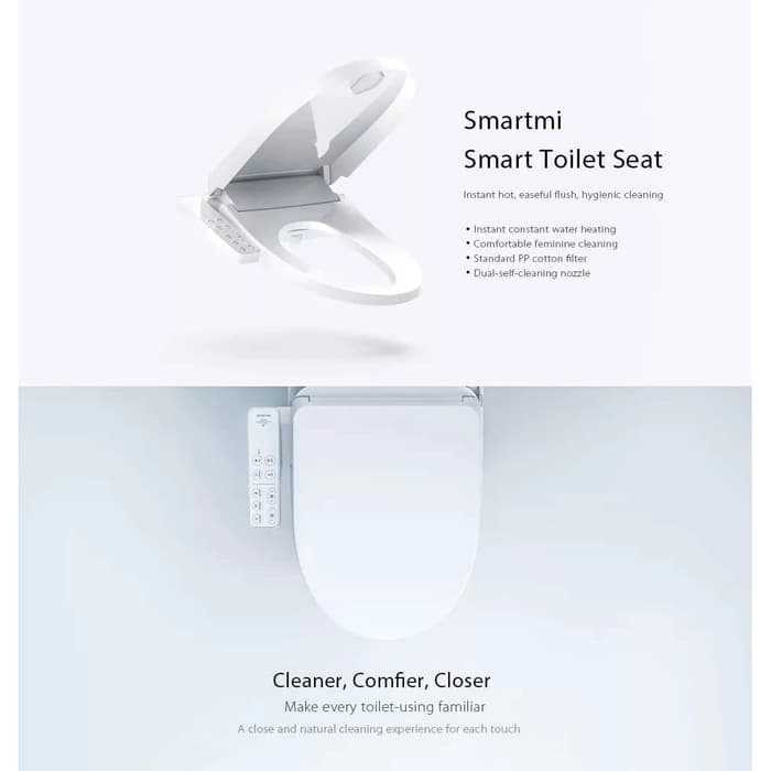 SMARTMI Smart Intelligent Toilet Seat Cover - Alas Duduk Toilet Pintar