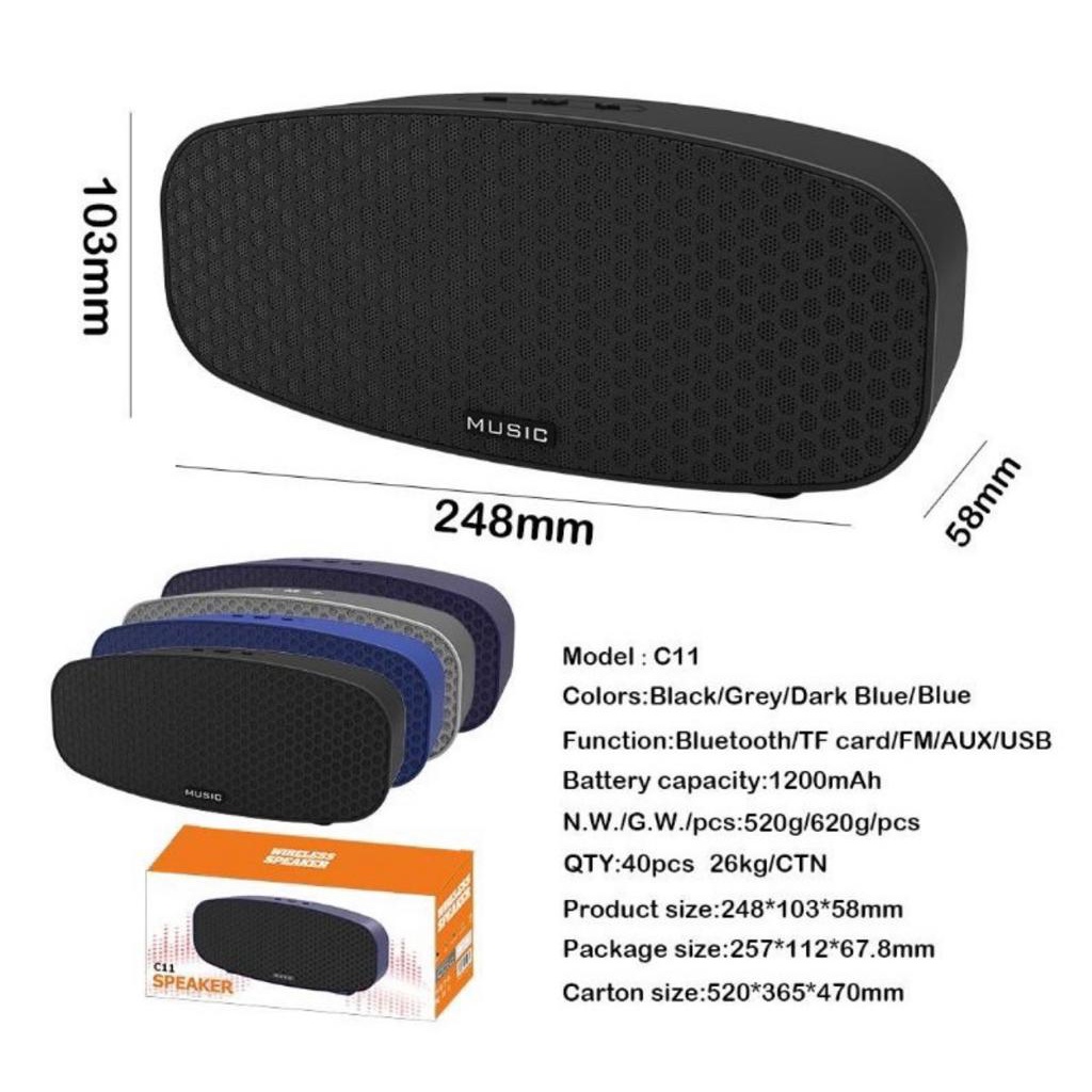 Speaker Wireless Zbox c11 / Speaker C11 bluetooth / Super Bass
