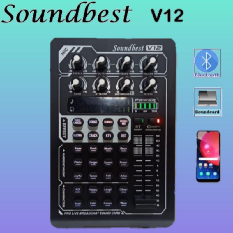 Mixer Audio Soundcard Soundbest V12 original Mixer Audio
