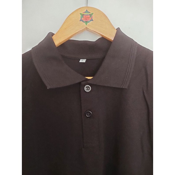 POLO SHIRT PRIA/ warna hitam/baju kaos kerah polos bahan lacoste murah