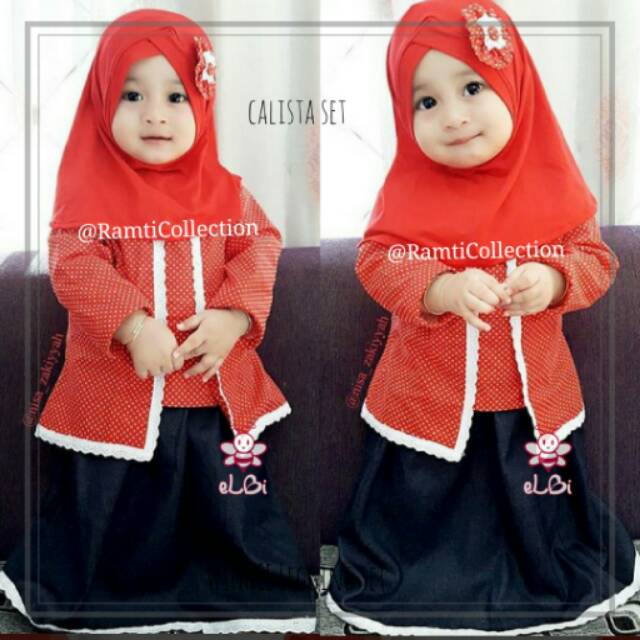  baju muslim anak 1tahun gamis bayi perempuan hijab 