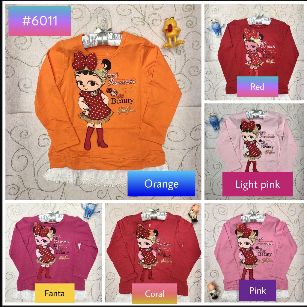 NF Baju anak import 5-8 tahun / Atasan kaos anak import