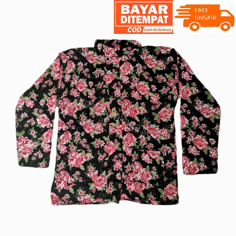 Baju Surjan Kembang Dewasa /Baju Surjan Motif Bunga