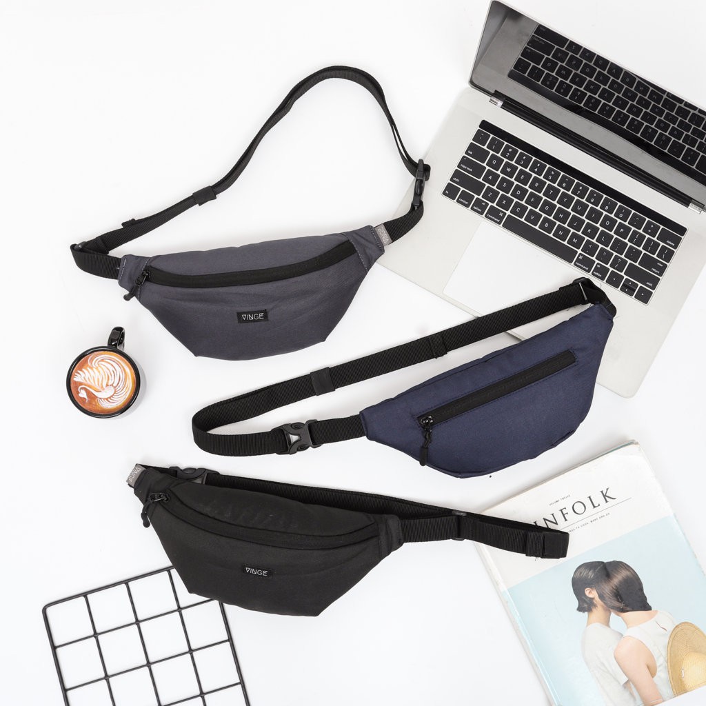 Waistbag Tas Pinggang Fannypack Trendy Unisex - VINGE- KLAS