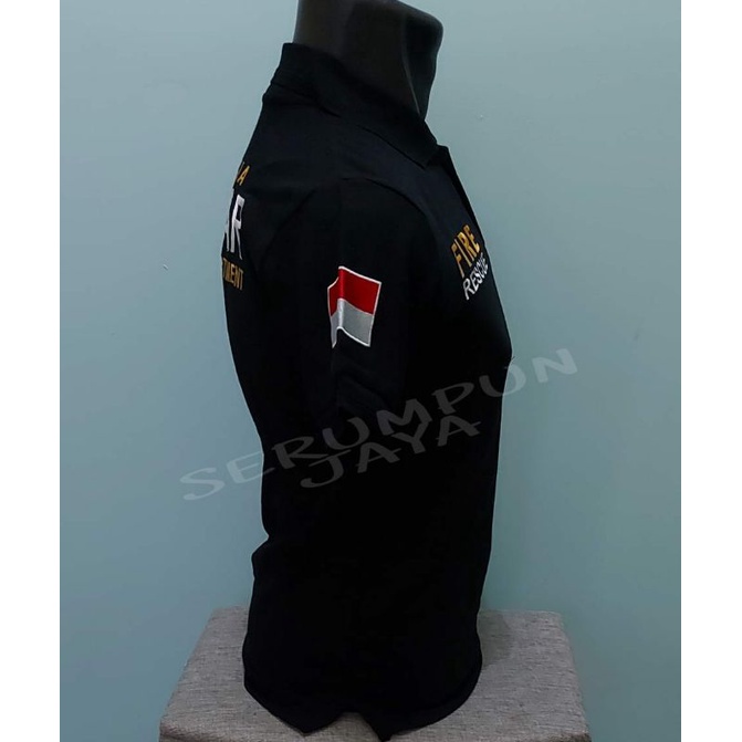 KAOS DAMKAR - KAOS KERAH DAMKAR - KAOS POLO DAMKAR - KAOS DAMKAR HITAM - KAOS PEMADAM - POLO PEMADAM