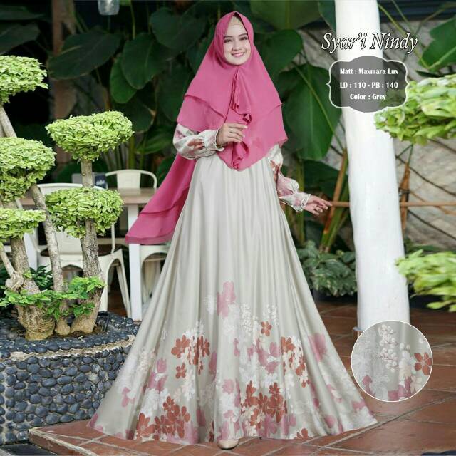 ganis syari nindy set khimar busui jumbo real picture