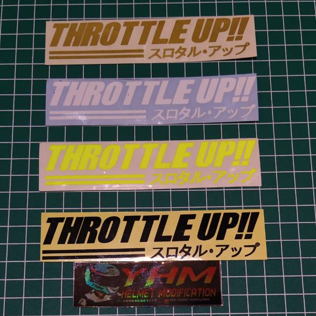 Sticker Throttle Up!! / Japan Modification / SpeedTuner / MissionWinnow