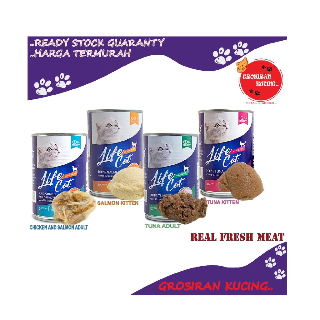 Life Cat Kaleng Kitten Wet Food 400Gram