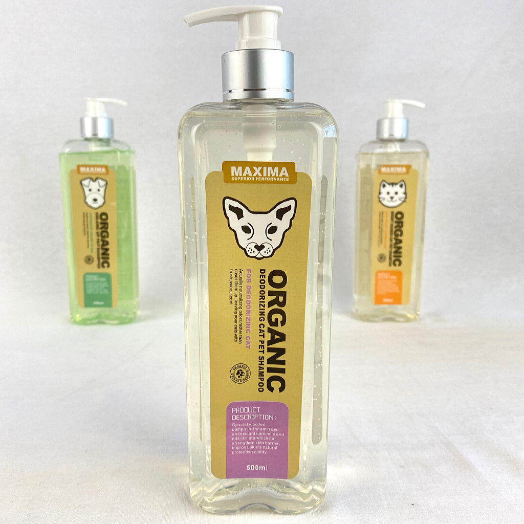 

MAXIMA Shampoo Kucing Organic DEODORIZING Cat Shampoo 500ml