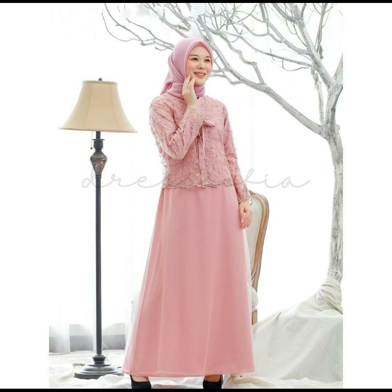 PRELOVED Premmium Hanbok Orchid Pearl Maxidress by Dressofia (MP1)