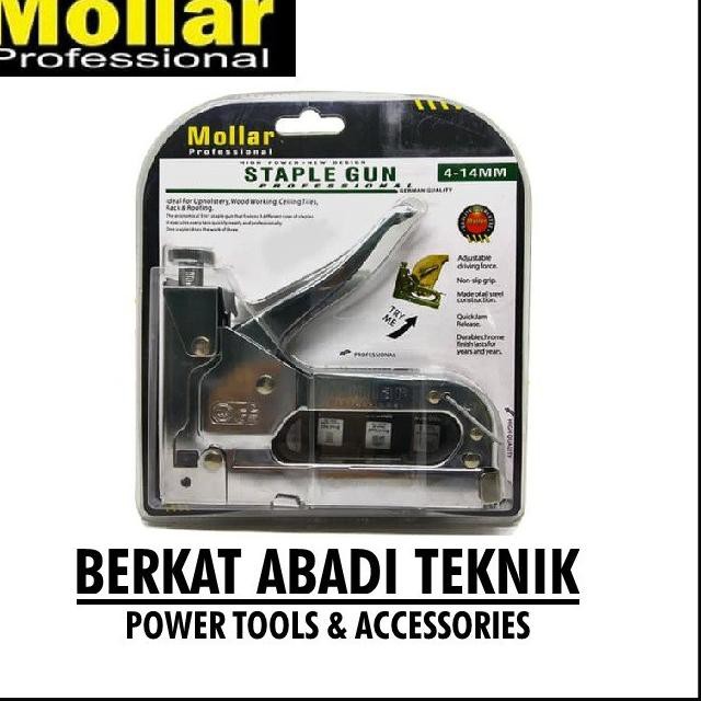 

>->"✧ MOLLAR Staples Gun Tacker 3 IN 1 3 Way Hekter Tembak Jok Alat Staple Stapler $