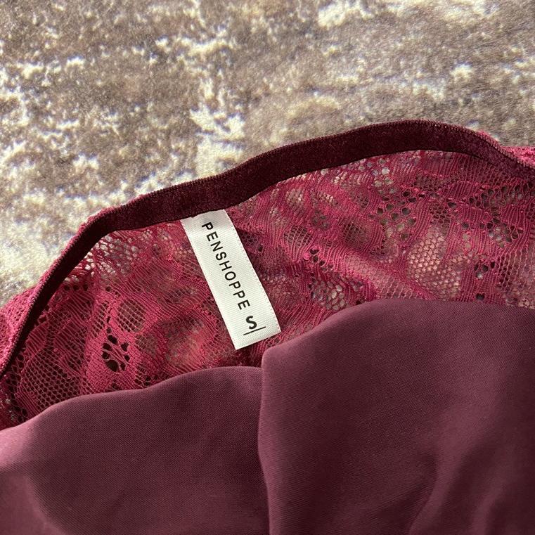 ○ H&M Cheeky Lacey Panty Mauve Celana Dalam Penshoppe Wanita CD Underwear Panties Impor Sisa Export 