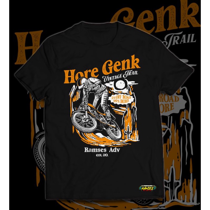 kaos/tshirt/baju/atasan/geng tril tua/tril tua/trail klasik/vintage enduro/gtt/trail/tangan panjang