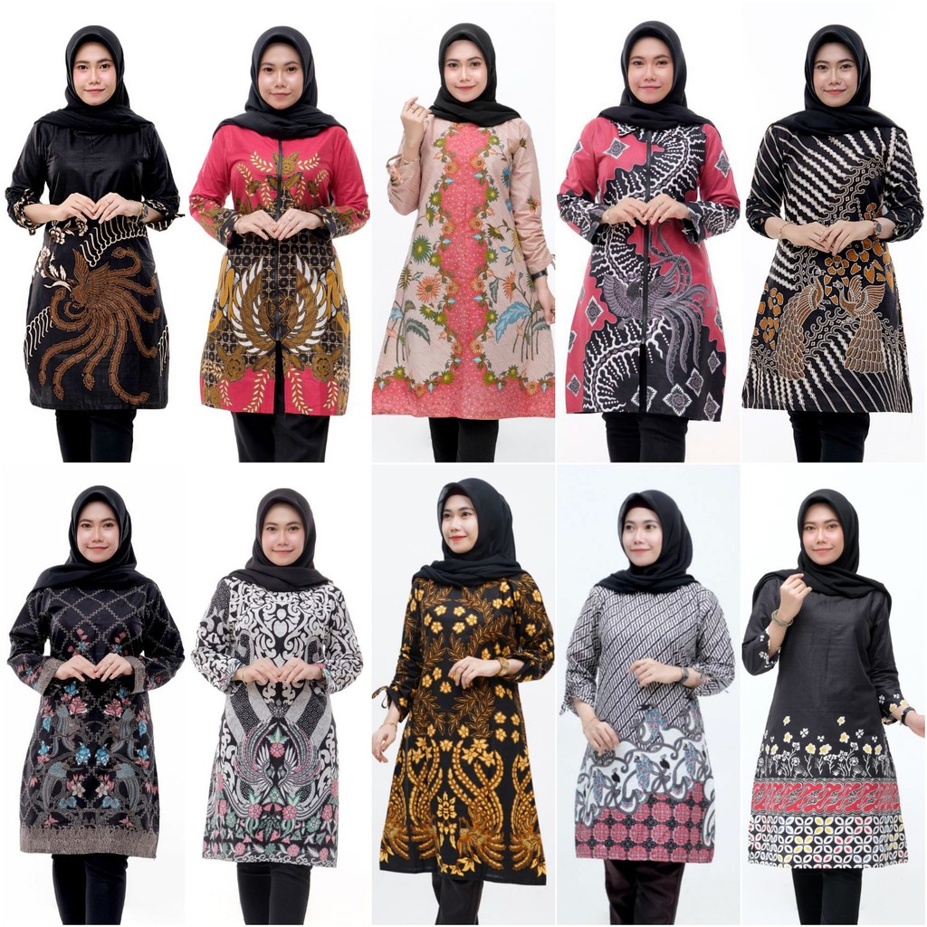 NAKULABATIK Jumbo Tunik batik Wanita emhabatik Seragam terlaris
