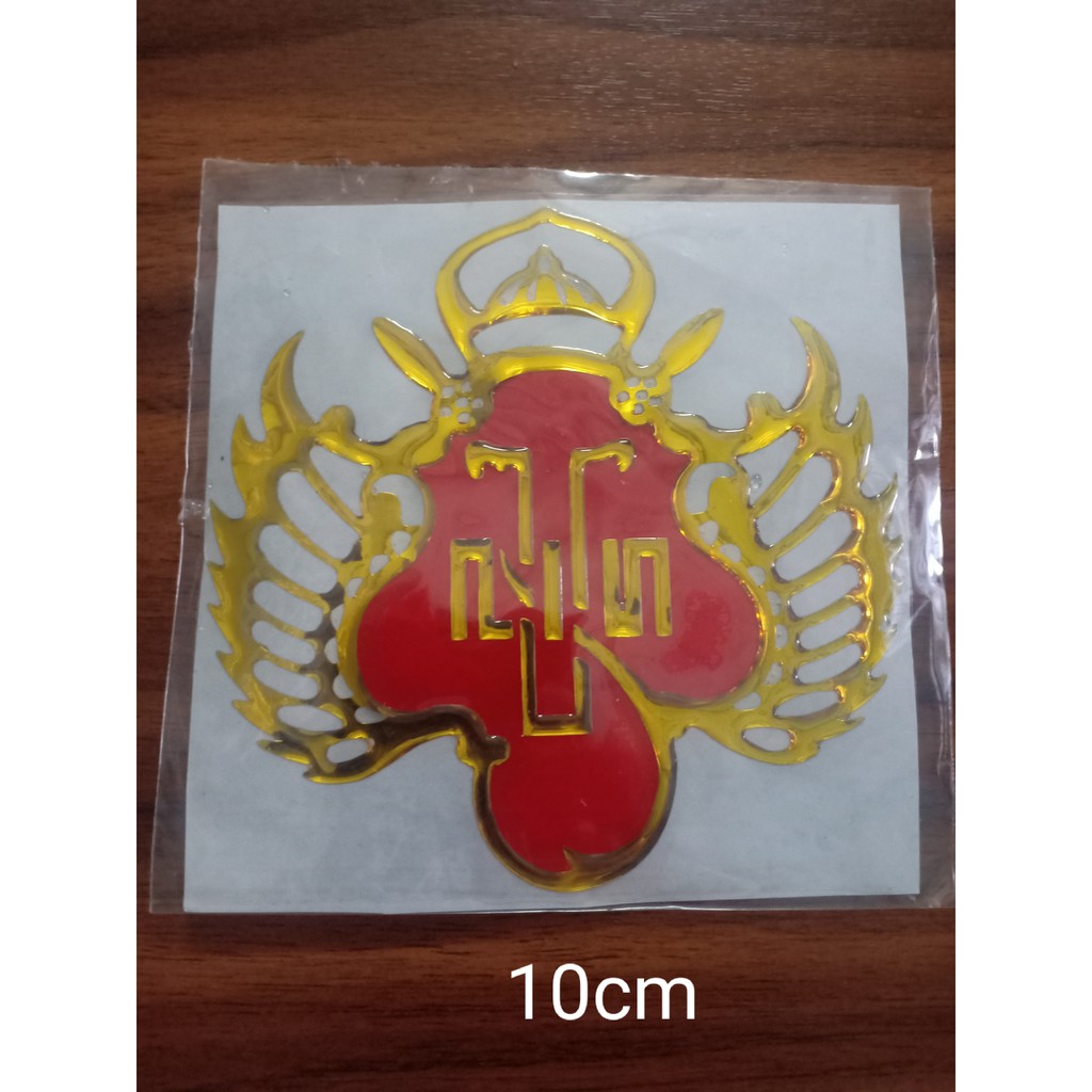 Sticker emblem timbul kraton jogja