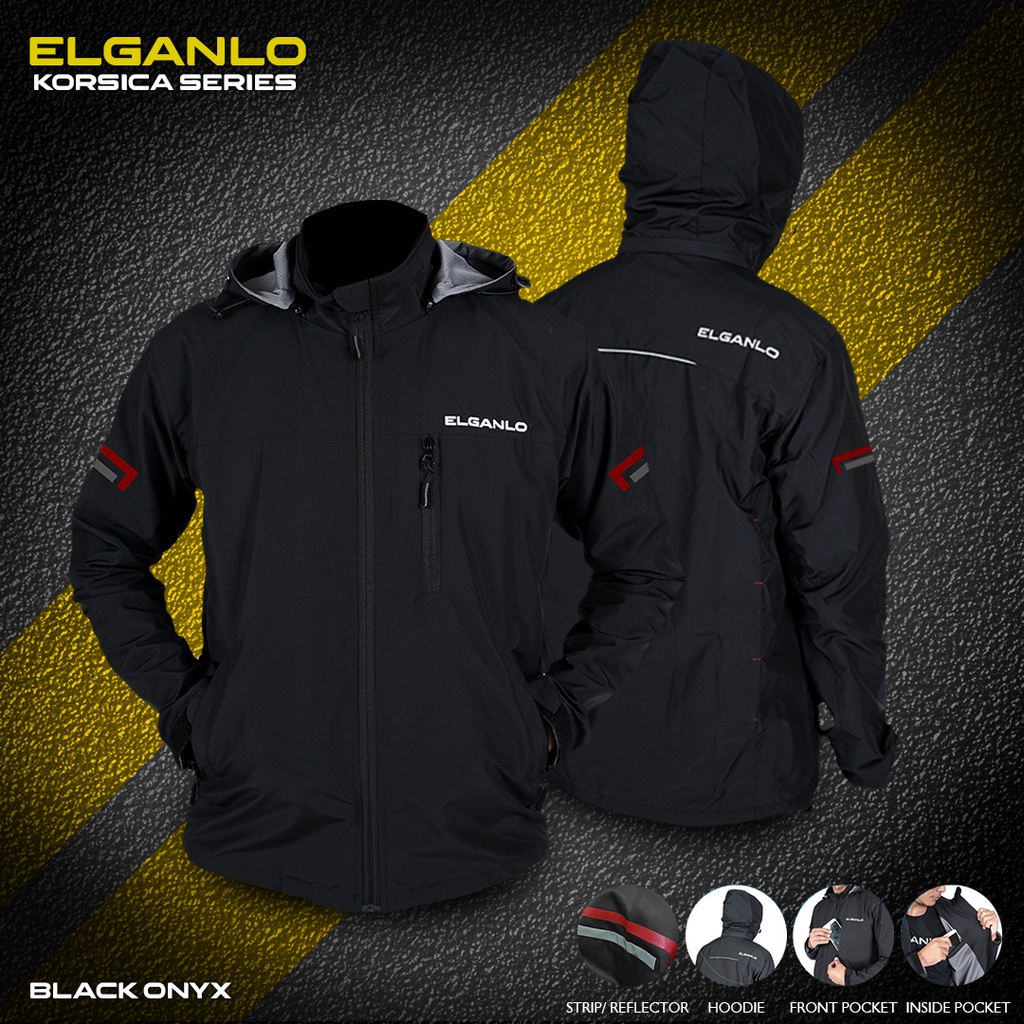 Jaket Harian Multifungsi Bahan ZN 100% Windproof by Elganlo - Navy XL Jaket Pria Musim Dingin Jaket 