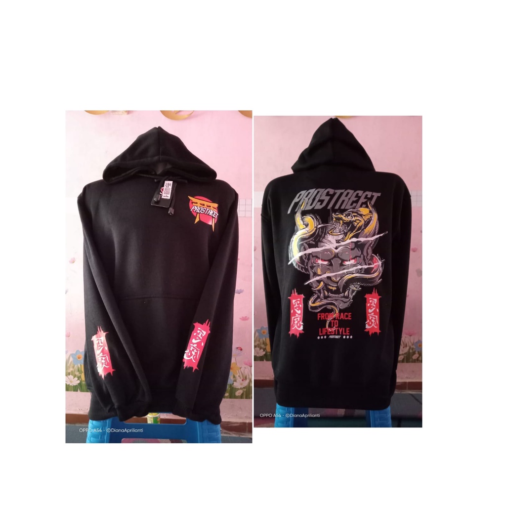 JAKET SWITER HOODIE OBLONG SABLON PRIA WANITA L XL